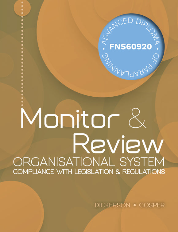 Monitor and Review Organisational System Compliance with Legislation and Regulations